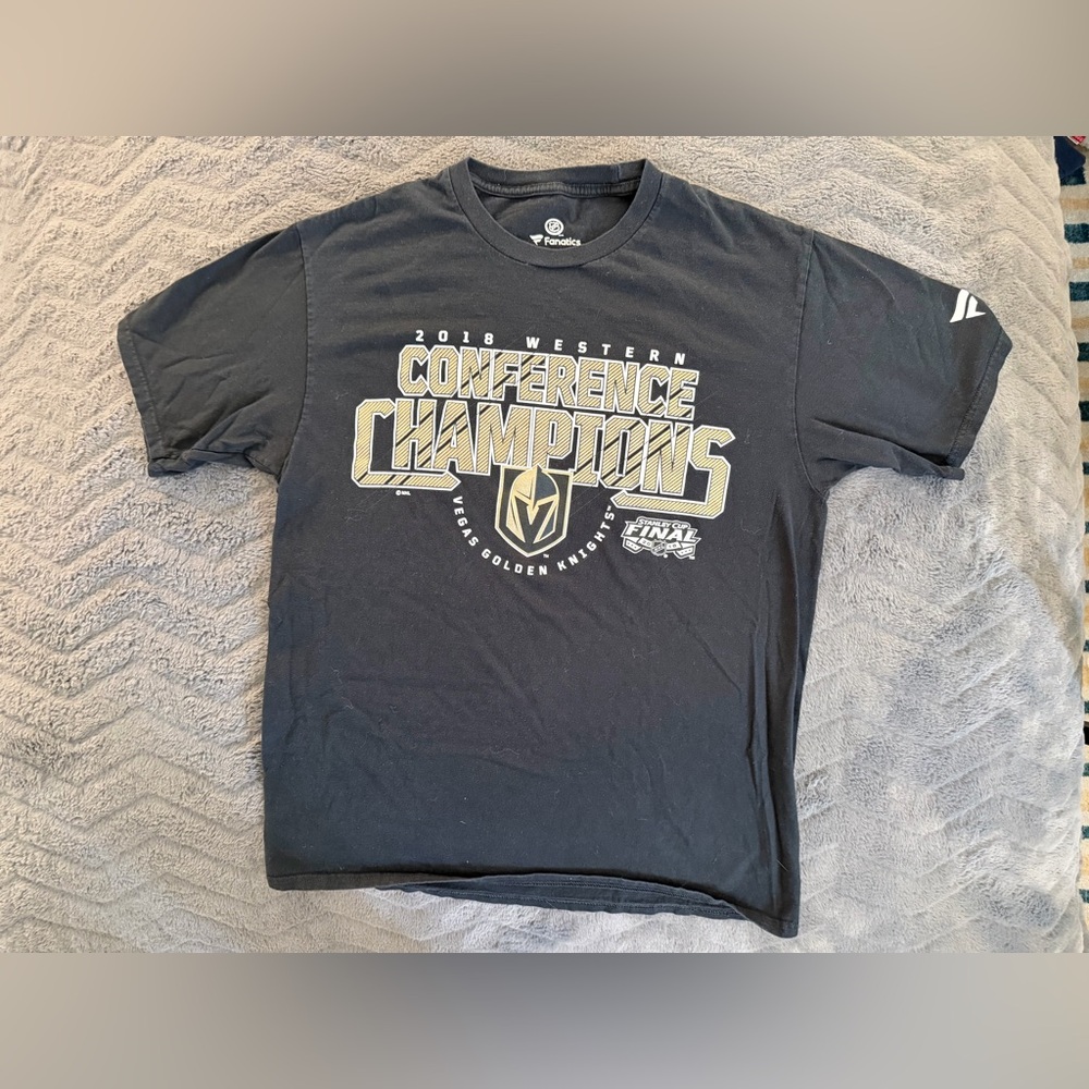 Fanatics golden knights NHL Black and Gold Conference Champions Tee